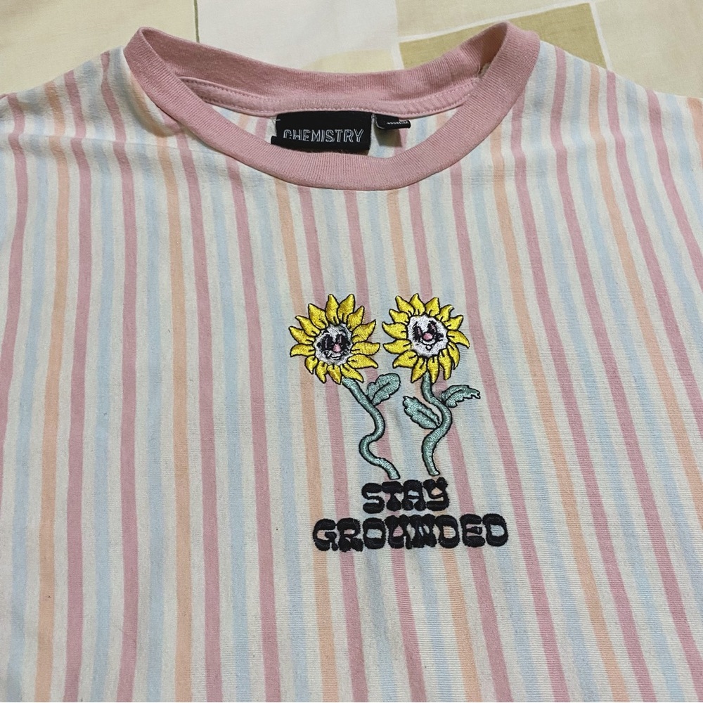 Chemistry Striped Pastel Stay Grounded Shirt
